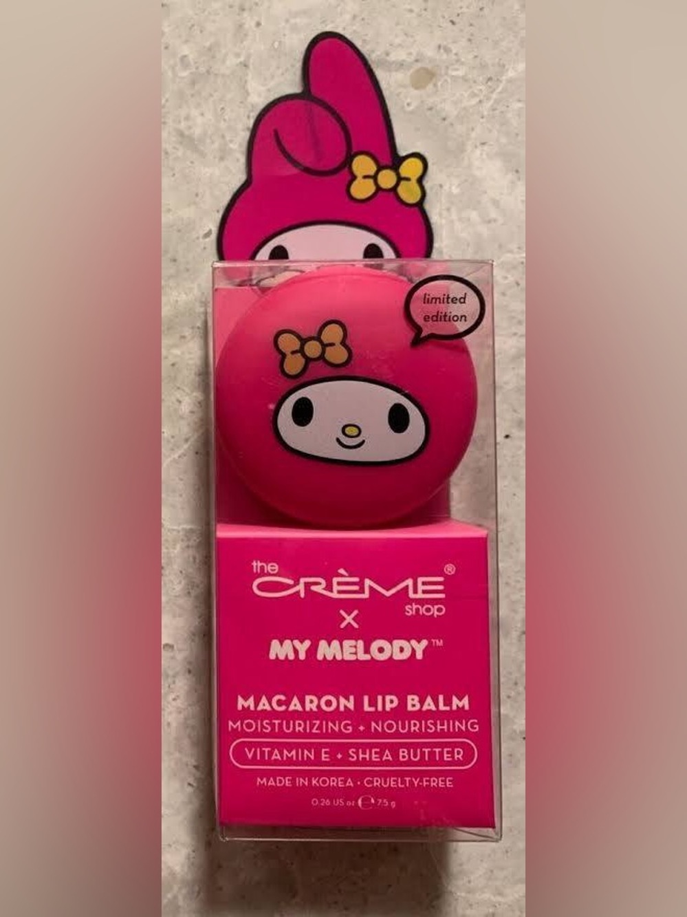 The Crème Shop x Sanrio My Melody Macaron Lip Balm - Limited Edition NEW